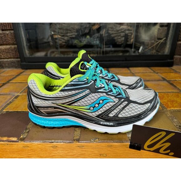 Women’s 10 Saucony Everun Guide 9 Greg Blue Athletic Running Shoes S10295-1 - Picture 1 of 9